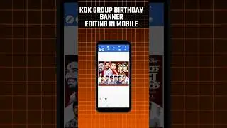 Trending Group Birthday Banner Editing in mobile | #editing #shorts #viralvideo