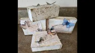 Making some wee little boxes inspired by @thegraphicsfairy and their Friday freebies!