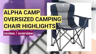 ALPHA CAMP Oversized Camping Chair Review: Ultimate Comfort and Durability Test!
