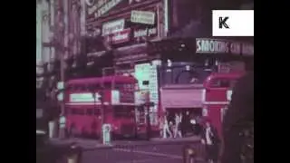 1960s, 1970s Central London, Buses, Piccadilly Circus