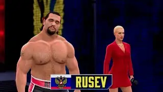 WWE 2K15 (Xbox 360) Rusev vs Big Show Gameplay
