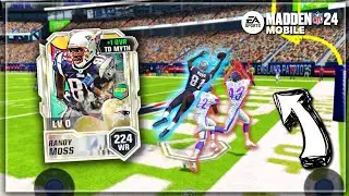 RANDY MOSS DOESNT FEAR NO MADDEN MAX!! MADDEN MOBILE 24 GAMEPLAY!!
