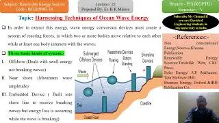 Harnessing of Wave Energy/ Wave energy conversion / Method of Energy Generation by Wave Energy