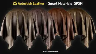 Autostich Leather Smart Materials For Substance Painter