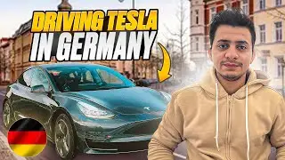 First time in Tesla Car | Driving Tesla car in Germany 🇩🇪 | Pakistani Students in Germany