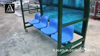 4 seats substitute bench