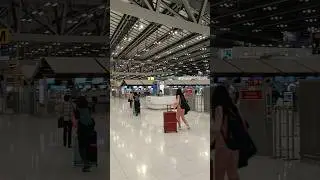 Suvarnabhumi Airport 🇹🇭#bangkok #explore #travel #shortsvideo #shorts #flight #airport #world