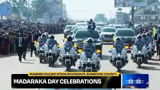 PRESIDENT RUTO'S BILLION DOLLAR MOTORCADE CRUISES THROUGH BUNGOMA TOWN FOR MADRAKA DAY!