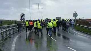 Manston Lorry Park Kent - Protest Dispersal