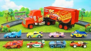 Disney Pixar Cars Unboxing Review | Lightning McQueen | Mattel Disney Pixar Cars Glow Racers Playset