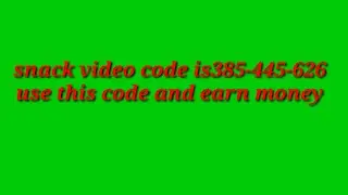 Snack video code