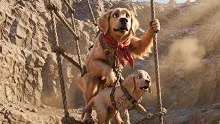 Little Puppy Trapped in Deep Mining Pit &ndash; Sunny to the Rescue! | cute dog | dog stories | mama dog