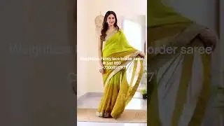 weightless Fancy lace border sh saree.Ct-7200851797