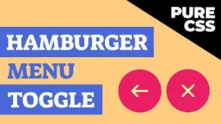 Pure CSS: Hamburger Menu Toggle (Close & Arrow) Effect