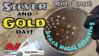 Silver & Gold Day At The Beach. (2021 revisit) Beach Metal Detecting #nox800