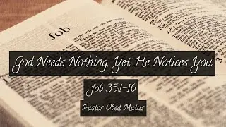 January 31, 2026 Worship Service Livestream — God Needs Nothing, Yet He Notices You