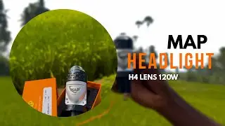 Map 120w Headlight | LED LENS Headlight with devil eye & cooling fan | 6 month warranty | #xtremz