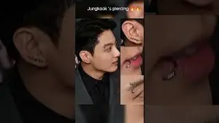 Jungkook 's piercing 🔥🔥 vs Taehyung 's piercing 🤣🤣#btsedits #kpop #ytshorts #agbangtanedits