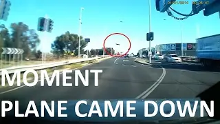 Moment of Melbourne plane crash