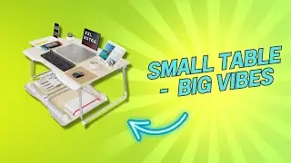 Folding Bed Desk 2025 | SAIJI Extra-Large Laptop Table Review & Setup