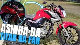 COLOQUEI AS ASINHA DE TANQUE DA TITAN 160  NA FAN 160 2023.