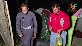 شب را در مسیر راه در دشت سپری کردیم