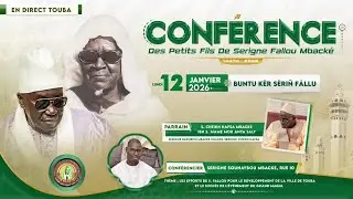 🔴En Direct Kazu Rajab 1447H | Conférence des petits fils de Serigne Fallou le 12 Jan 2026 à Touba