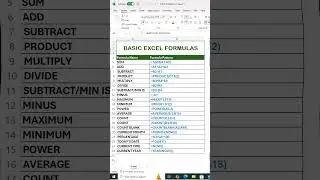 Excel Formula | excel formula for number series | excel formula hacks | MS Excel #shorts