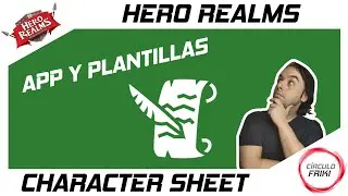 ⭕⚔ HERO REALMS ⚔ Character Sheet for any RPG con plantillas para las campañas - Juego de mesa