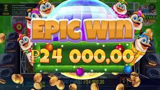 МАКСВИН В Penguins Christmas Party Time #заносы #слотыказино #megawin #maxwin #зубарев