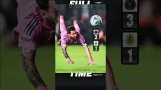BRACE LIONEL MESSI! 🐐 INTER MIAMI vs NASHVILLE (3-1) MLS PLAYOFF! 🔥#shorts #footballshorts #messi