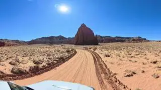 Cathedral Valley 360&deg; Drive to the Temple of the Sun and Temple of the Moon