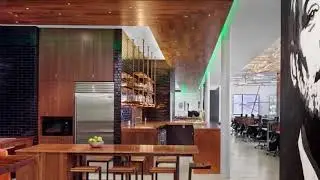 Jovial Office Building Design in Texas Complete With Two Story Adult Slide