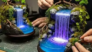 Creating a Magical Miniature Waterfall &mdash; Cinematic Resin Water, Macro Details