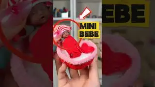 MINI BEBE reborn de SAN VALENTIN😱🌹❤️ #hellomon #abriendojuguetes #juguetes #reborn
