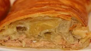 Feuilleté aux Saumon Poireaux et Fromage Recette rapide