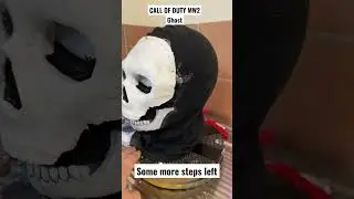 A sneak peek on my new ghost mask from call of duty mw2  #callofduty #shorts