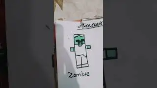 Minecraft Zombie Drawing || Easy to Draw || Minecraft Series #minecraftdrawing #drawing #easydrawing