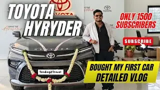 Bought My First Car|| Toyota Hyryder || Dream Come True|| Family Vlog