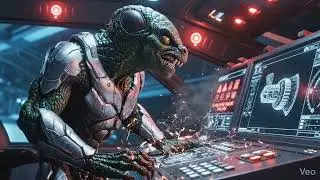 Sur Alien Venter Forsinket Rumskib