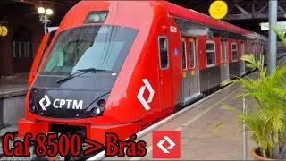 METRO CPTM| CAF 8500 CPTM CHEGANDO NA ESTA&Ccedil;&Atilde;O BR&Aacute;S
