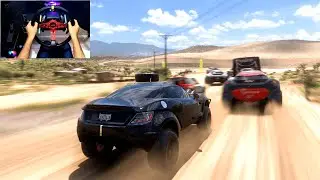 556 л.с. Local Motors Rally Fighter против Unlimited Offroad Forza Horizon 5 Руль Logitech G29