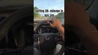 GETTING 20+ MILEAGE IN XUV3XO #xuv3xo #nexon #creta #tata #brezza #mahindra #thar #scorpio #luxury