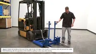 Vestil Fork Mounted Trash Can Dumper