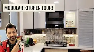Modern Modular Indian Kitchen Tour (storage and organization tips!)