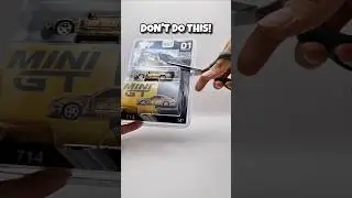 Lifehack: THIS is how you open up a MiniGT Blister Pack! #jdm #Shorts #Diecast