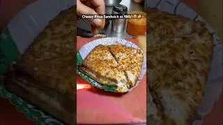 Delhi&rsquo;s Cheesy Pizza Sandwich😳❤️ at ₹80/- #shorts #sandwich #indianstreetfood