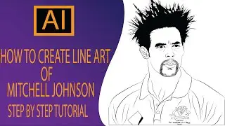 Урок по созданию линейных изображений Митчелла Джонсона с помощью ADOBE ILLUSTRATOR. Часть 1