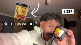 creme alisante da lola cosm&eacute;ticos no cabelo cacheado 