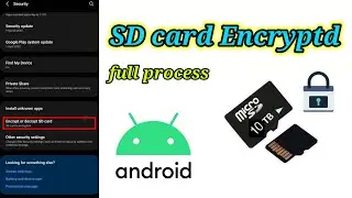 SD Card Encrypted full process in Android || Memory card lock in Android || Memory Security
